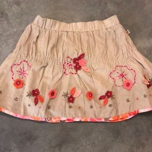 BLU corduroy shirt with appliqué and embroidery